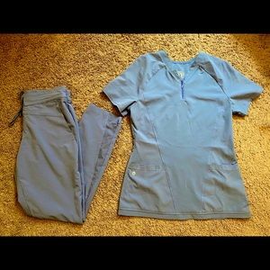 Baby blue scrubs 🦋